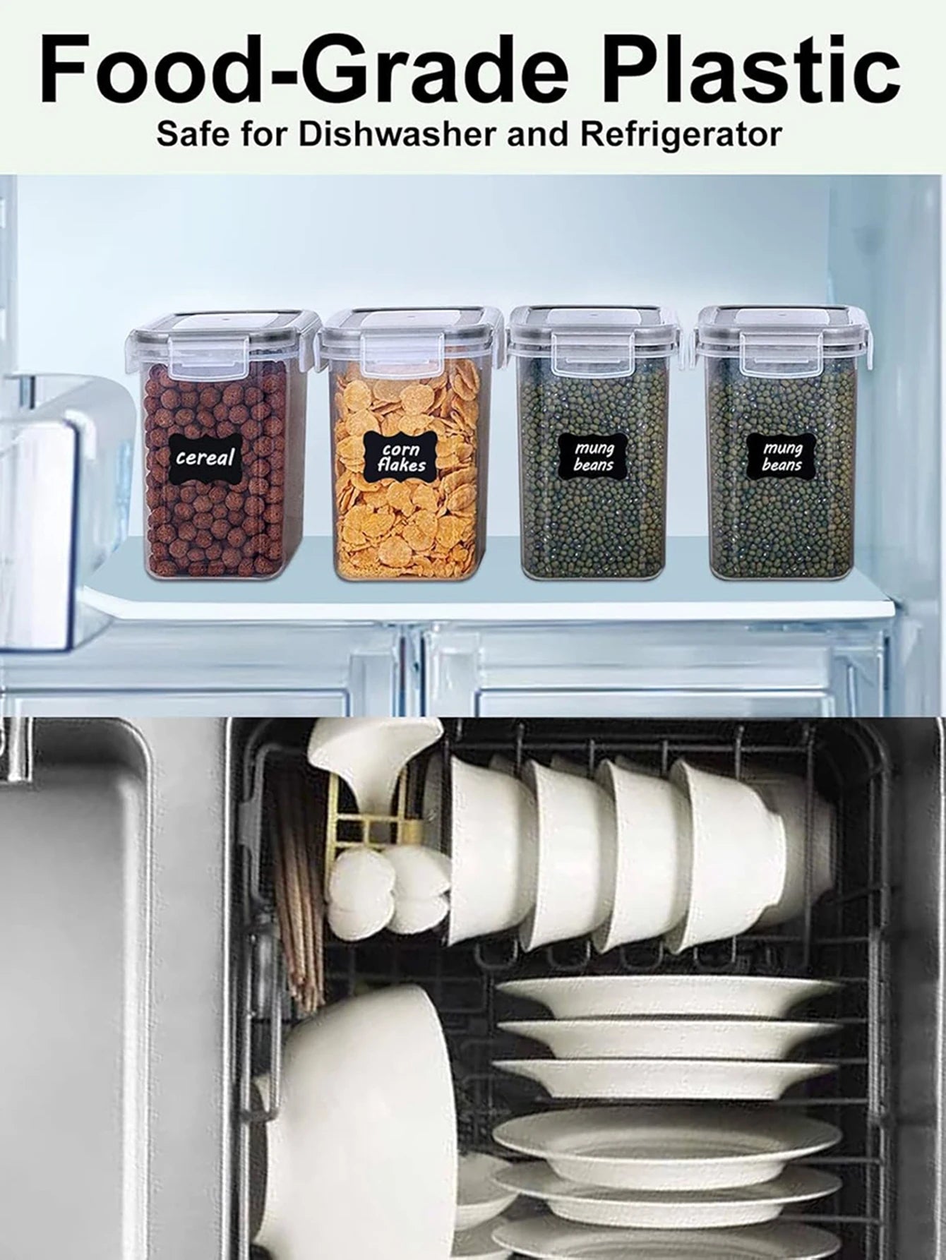 42pcs Sealed food storage containers with lids