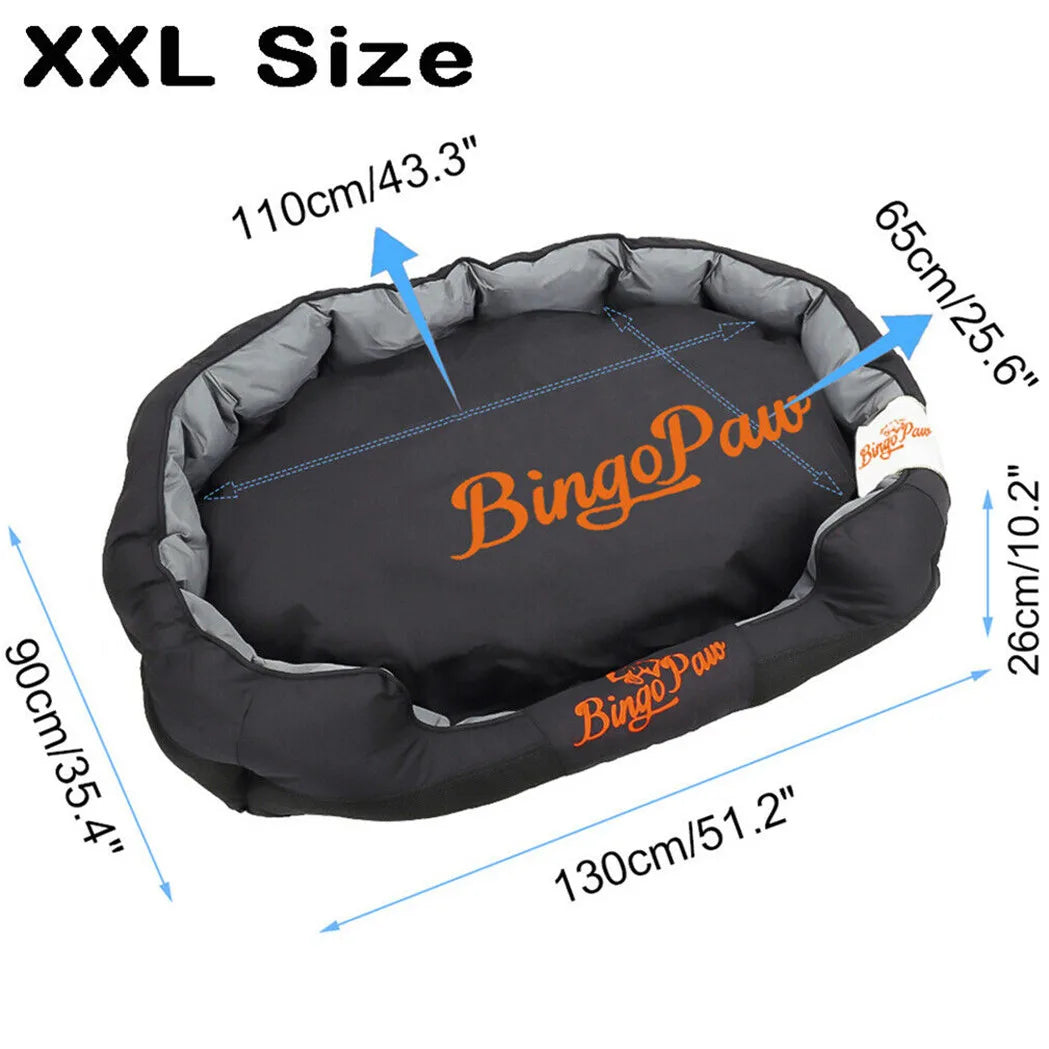 XXL XL Large Orthopedic Sofa Dog Bed, Waterproof, Washable Removable Cushion