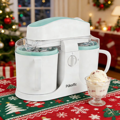 ce Cream Maker & Popsicle Maker, Dual-Cup Design