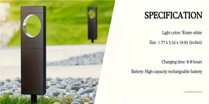 Solar Pathway Outdoor Lights Waterproof Bright Moon Auto On/Off