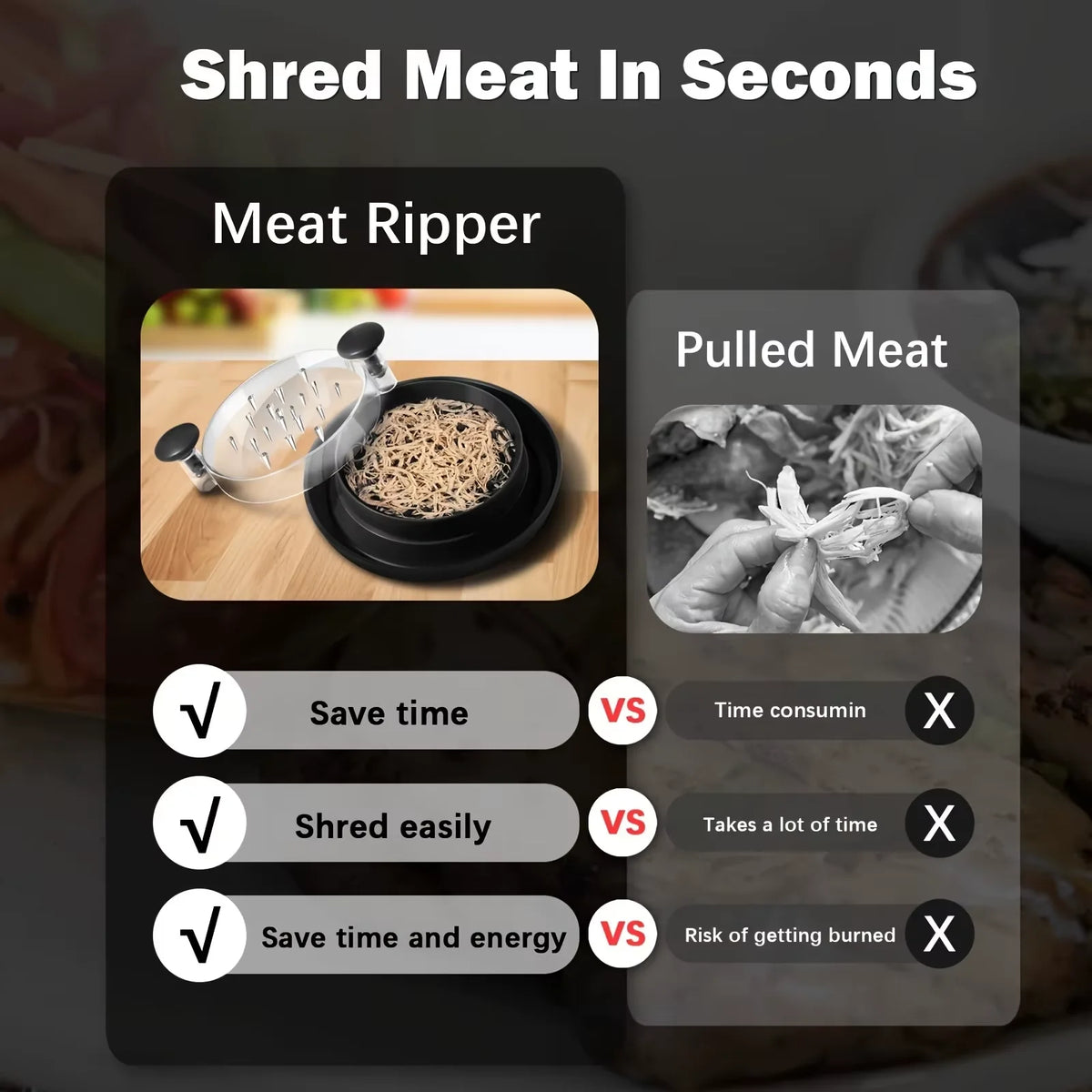 Multi-Functional Chicken Breast Shredder