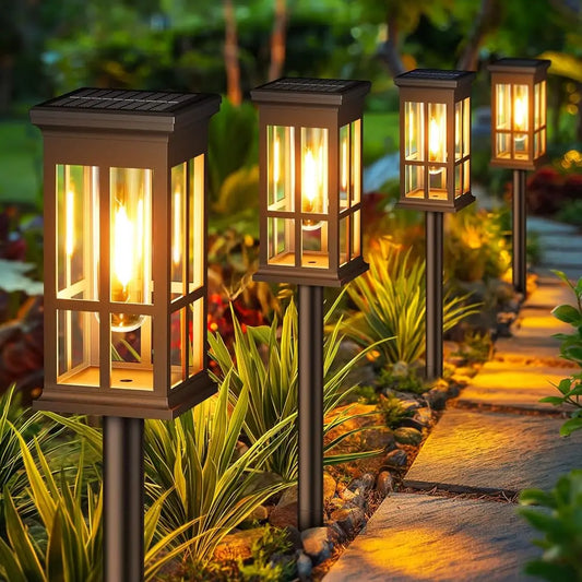 Solar Outdoor Lamp ,Waterproof Landscape Lighting for Garden Yard Patio Walkway Driveway