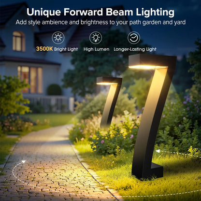 Upgraded Bright LED Solar Lights Outdoor Pathway Lights, Waterproof for Yard Garden Driveway Walkway
