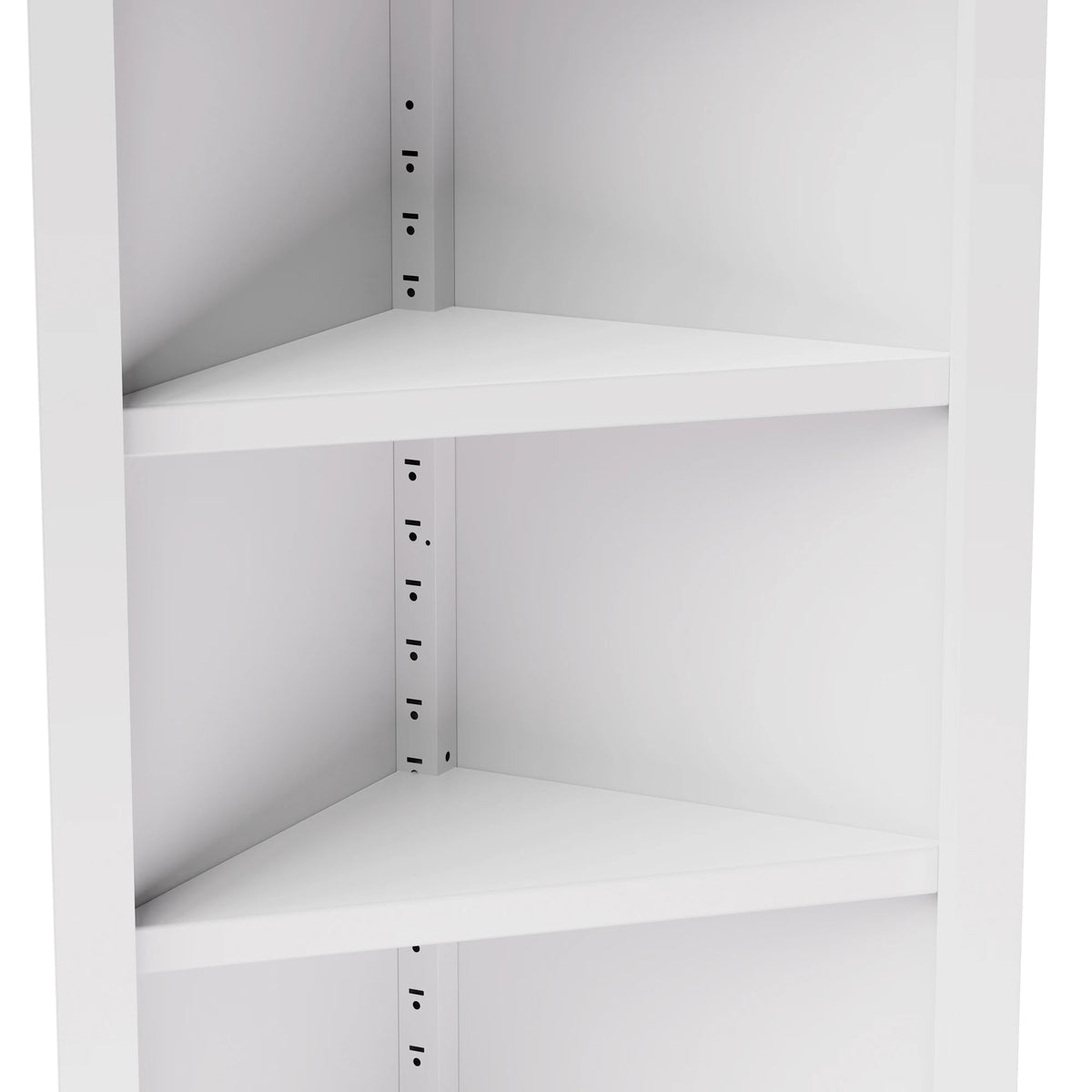 71" Corner Storage Cabinet with Adjustable Shelves, 5-Tier Metal Organizer for Bathroom, Kitchen & Living Room