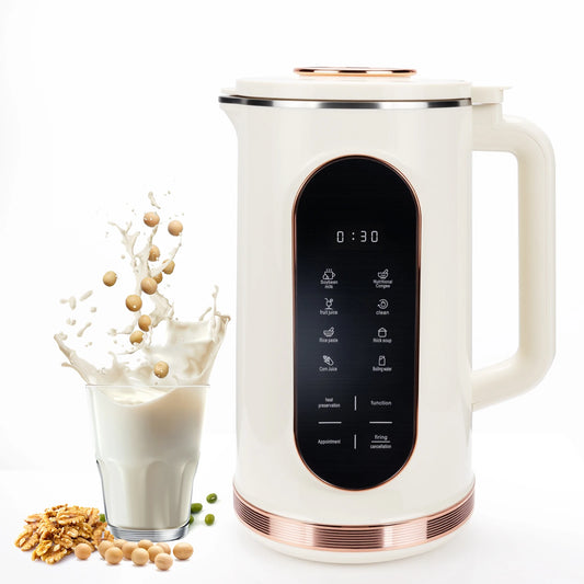 Nut Milk Maker, 48z/1500ml  Automatic 8 in 1 Soy Milk Maker Machine, Homemade Nutritious Drinks, Plant Based Milk