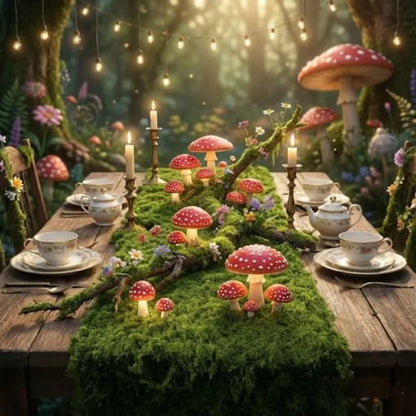 Fake Moss Mat Artificial Moss Roll - 12' X 71' Cloud Soft Feel Moss Table Runner for Decor, Faux Grass Mat for Crafts, DIY Fairy Garden, Wedding & Party Decorations (Realistic Green: 30x180cm)