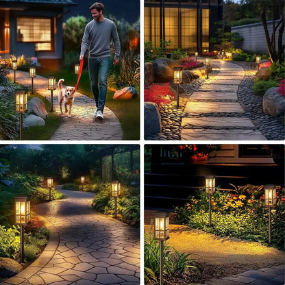Solar Outdoor Lamp ,Waterproof Landscape Lighting for Garden Yard Patio Walkway Driveway