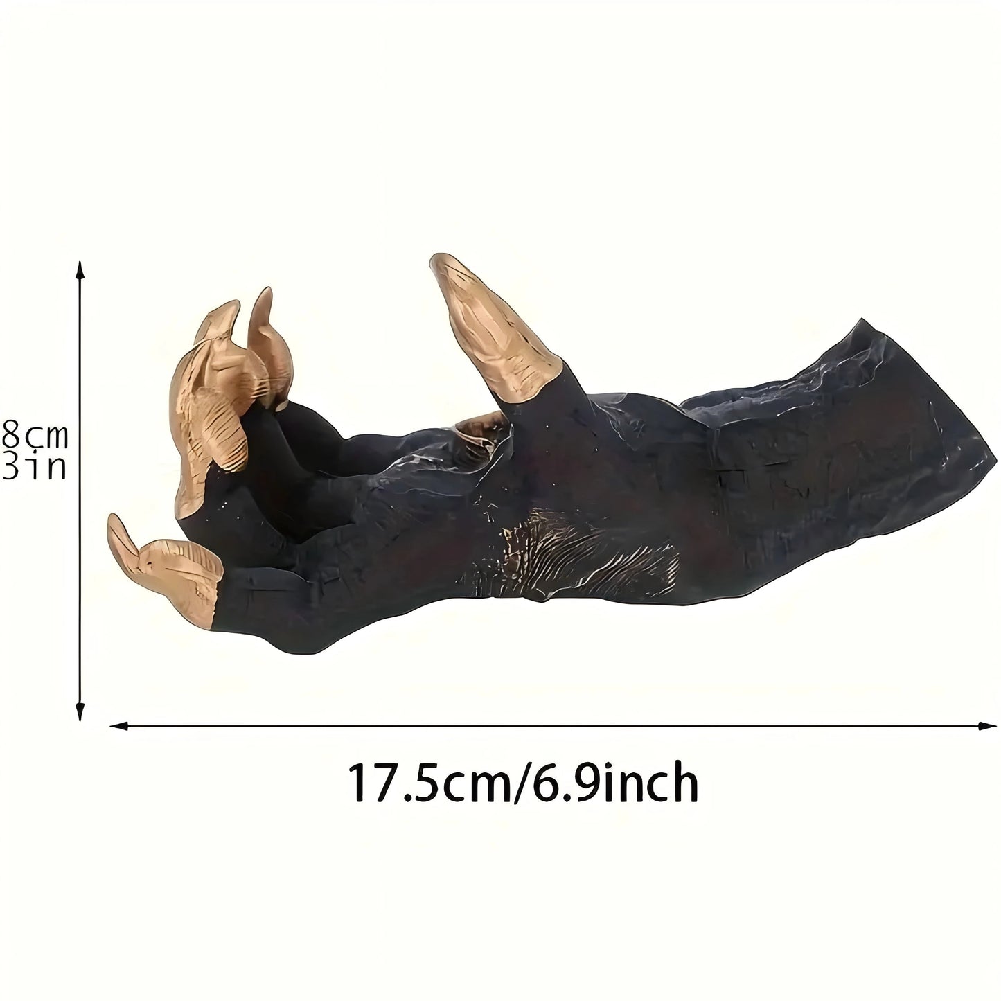 Demon Hand Wall Hanging, Devils Claw Hand Sculpture Gothic Decor, Halloween Wall Art