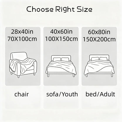 Lightweight Fluffy Fleece Blanket, for Sofa or Bed, Machine Washable.