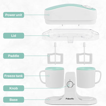 ce Cream Maker & Popsicle Maker, Dual-Cup Design