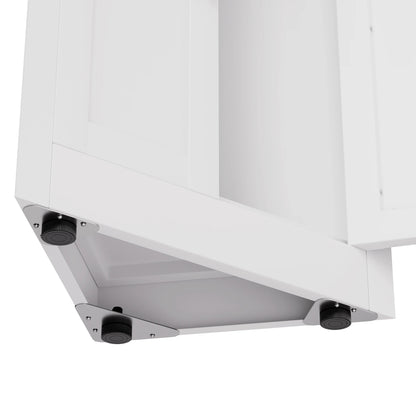 71" Corner Storage Cabinet with Adjustable Shelves, 5-Tier Metal Organizer for Bathroom, Kitchen & Living Room