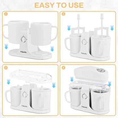 ce Cream Maker & Popsicle Maker, Dual-Cup Design