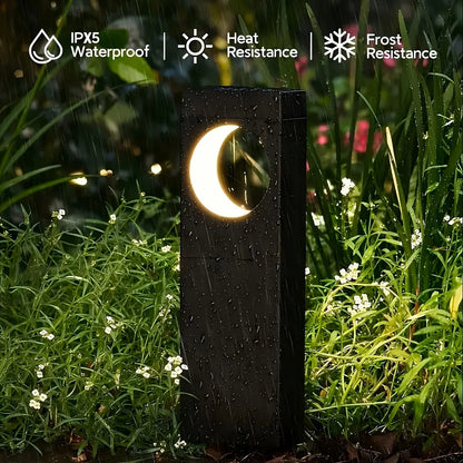 Solar Pathway Outdoor Lights Waterproof Bright Moon Auto On/Off