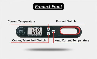 Digital Meat Thermometer, BBQ Probe for Water, Milk, Oil, Liquid, Oven, Temperaure Sensor Meter Thermocouple