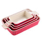 4-Piece Baking Dish Set with Ceramic Handle -Ideal for Lasagne/Pie/Casserole/Tapas(9"/11"/12"/13.3")
