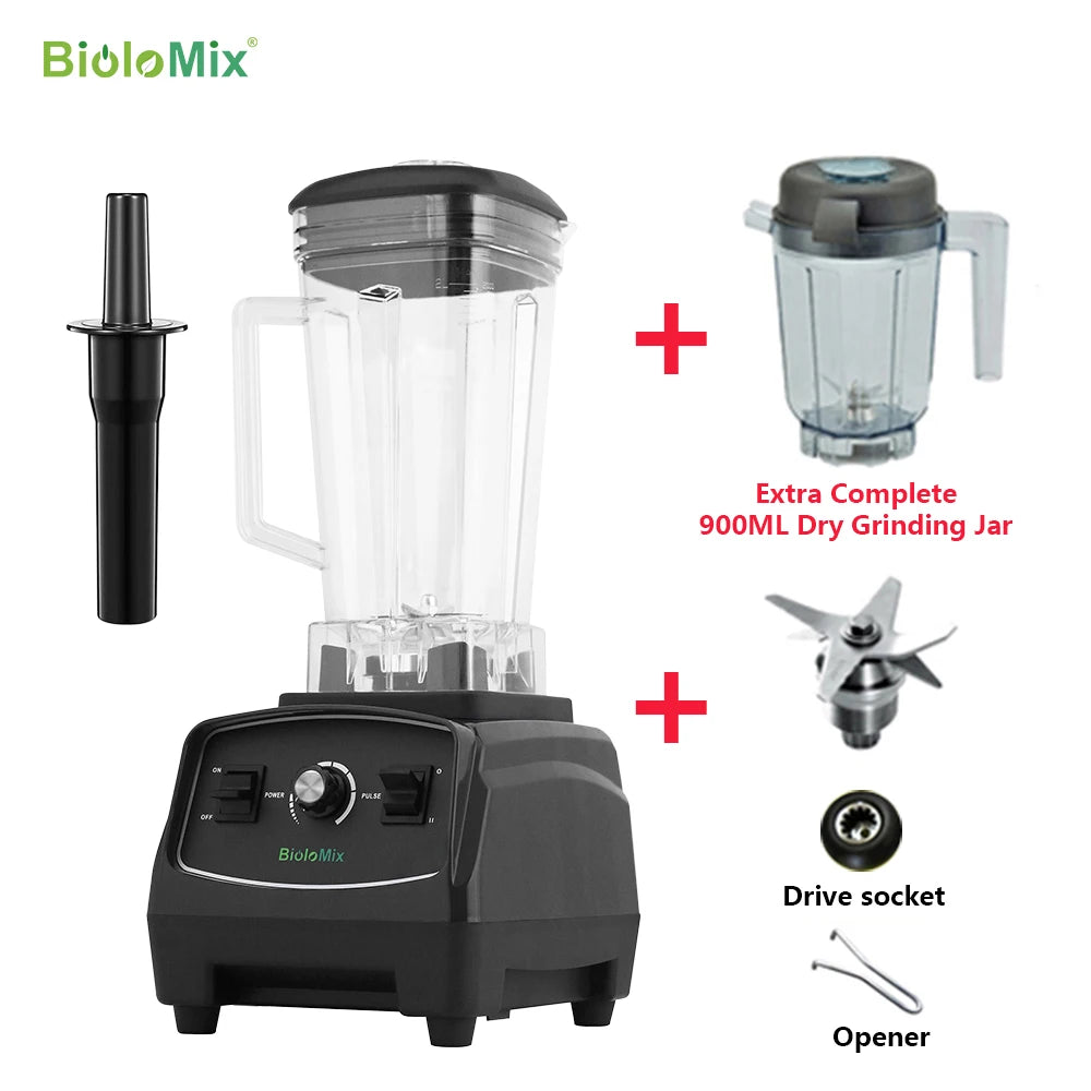 BPA Free 3HP 2200W Heavy Duty Grade Blender, High Power Food Processor