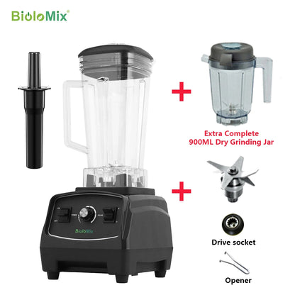 BPA Free 3HP 2200W Heavy Duty Grade Blender, High Power Food Processor