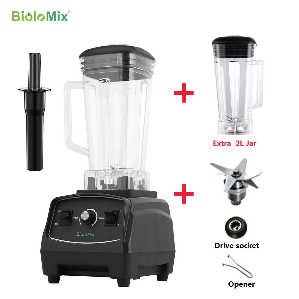 BPA Free 3HP 2200W Heavy Duty Grade Blender, High Power Food Processor