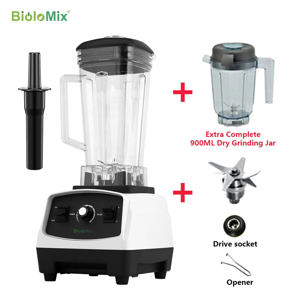 BPA Free 3HP 2200W Heavy Duty Grade Blender, High Power Food Processor