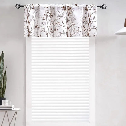 Branch Printed Curtain Valance, 18 Inches long