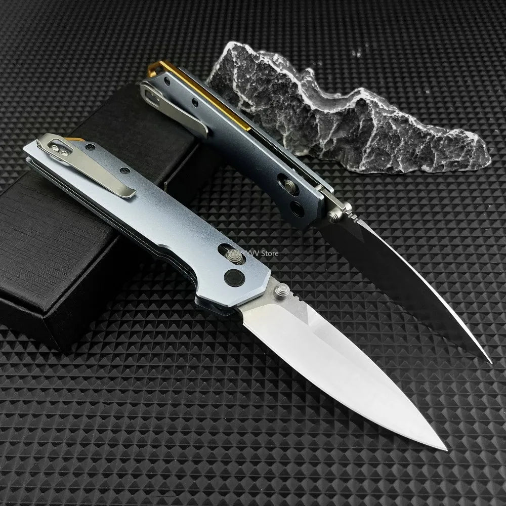 Lightweight Camping Folding Knife, Premium 440C Blade with Carbon Fiber Handle, Versatile Outdoor Gear