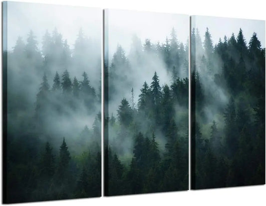 Photographic Dark Tree Misty Landscape Art