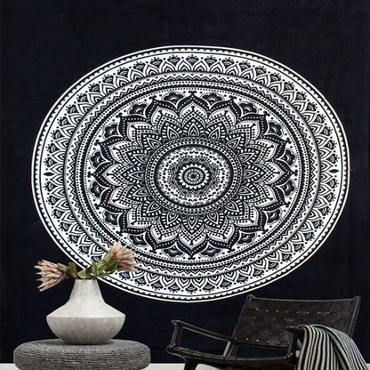 Polyester Mandala Print Tapestry Wall Hanging