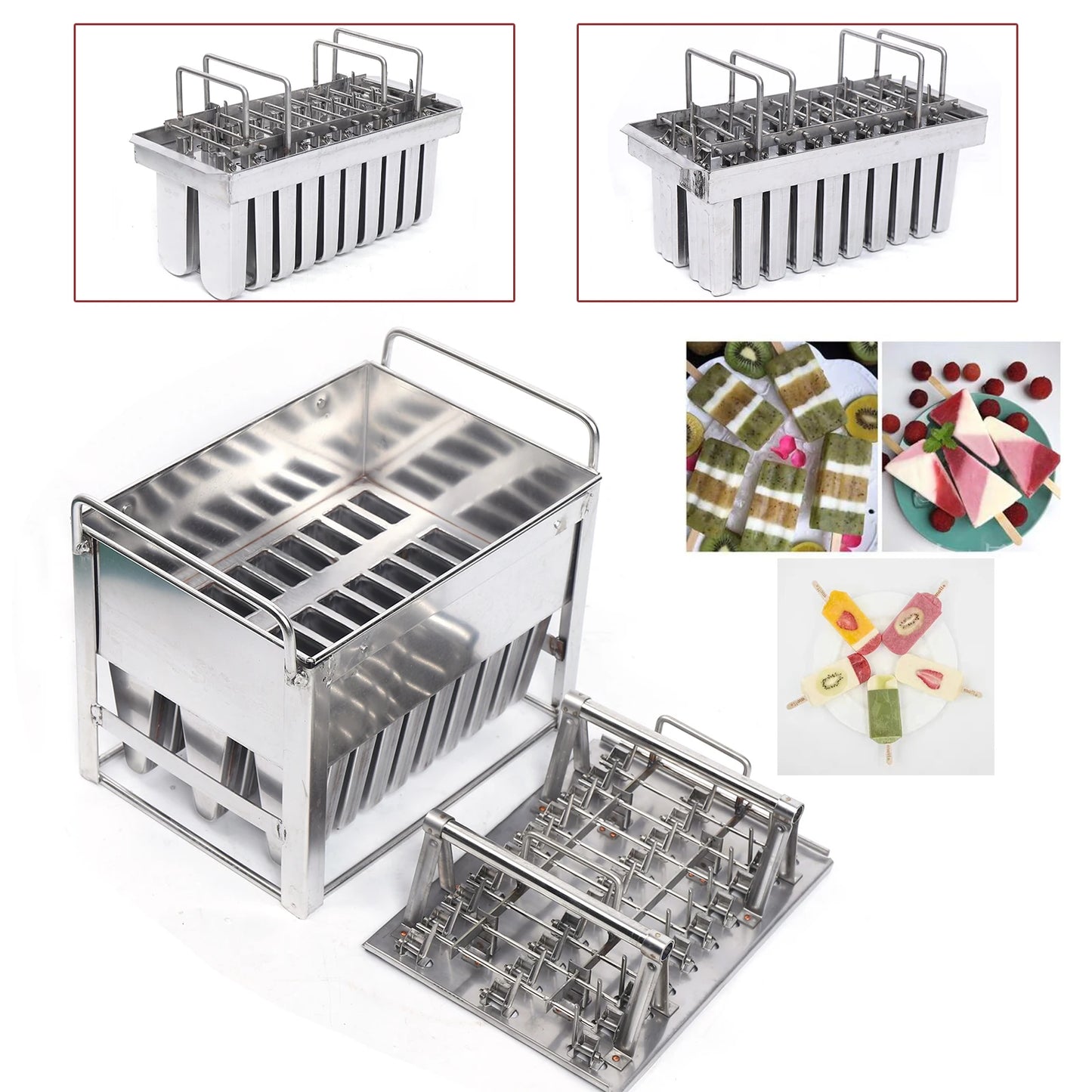 Large Capacity Ice Pop Mold for 20 Ice Cream