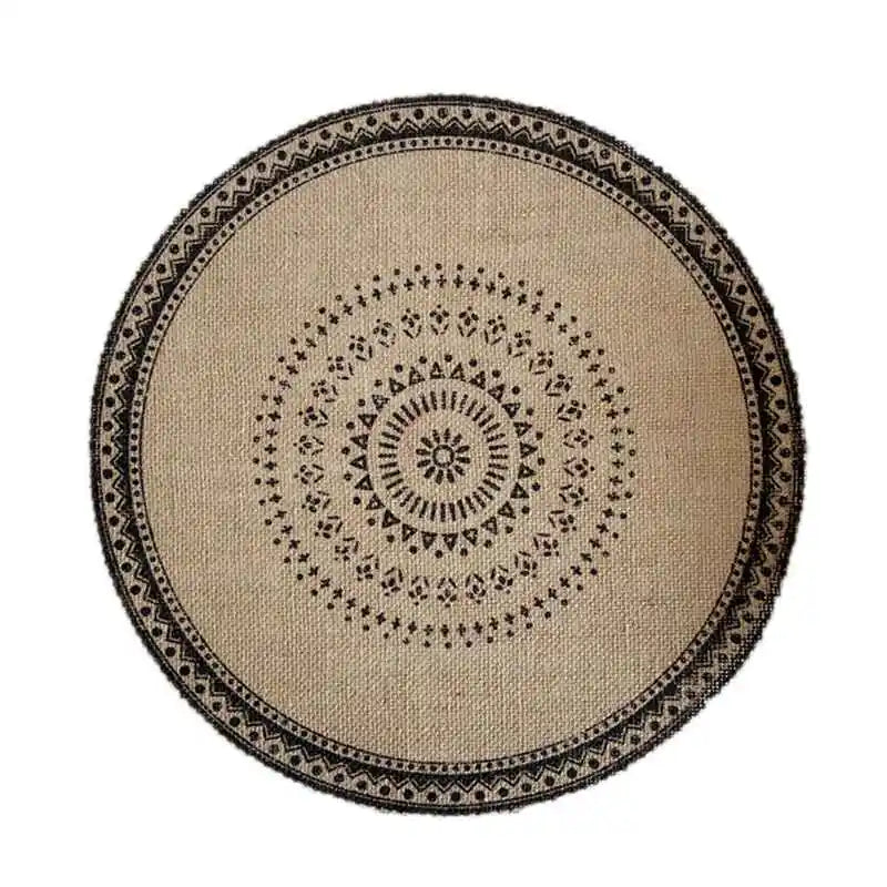 Handmade Cotton Woven Placemats with Boho Rustic Theme with Modern Farmhouse Fringe for Kitchen Dining Table