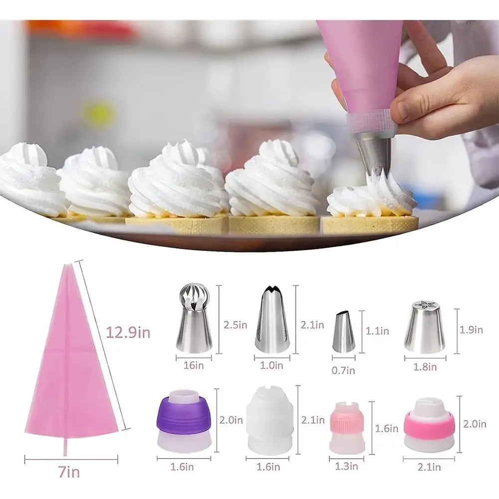 359pcs Cake Decorating Supplies Set, with 66 Tips, Piping Bags and Beginner Set