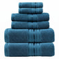 Luxury 6 Piece Towel Set, 2 Bath Towels 2 Hand Towel 2 Washcloths, 100% Cotton Turkish Towels