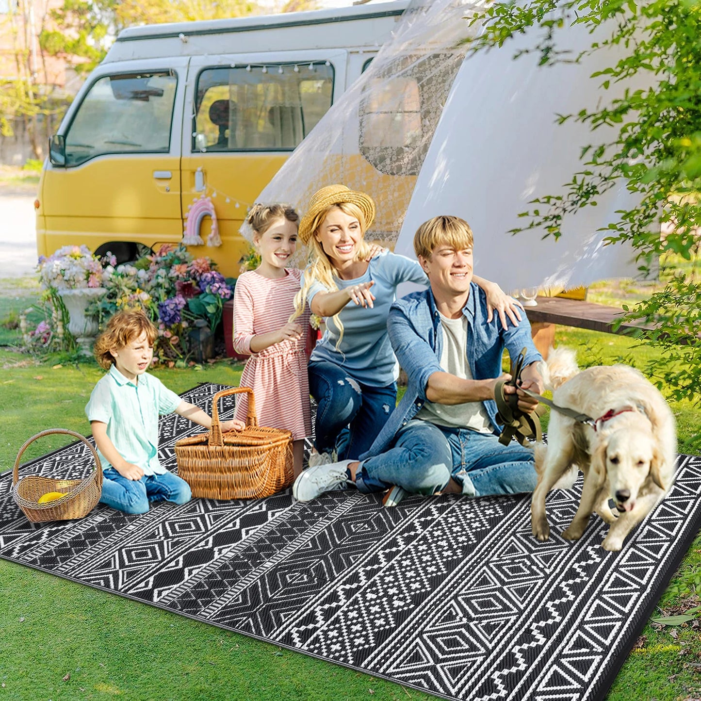 6x9 Reversible Waterproof Outdoor Rug