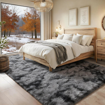 6x9 Ft Large Shag Rugs for Living Room Decor, Tie-Dyed Ultra Soft Fluffy Furry Area Rugs for Bedroom Indoor Floor