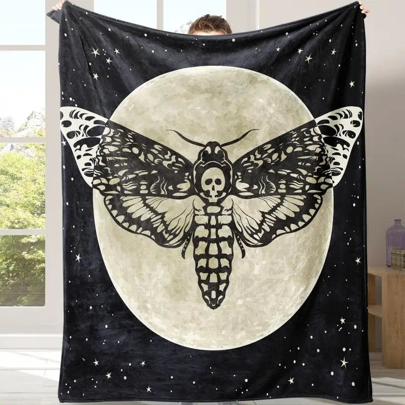 Star & Moon Pattern Boho Blanket