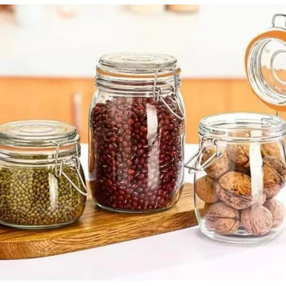 32 oz Wide Mouth Mason Jars with Airtight Hinged Lids, for Pickling, Fermentation, Canning, Food Storage