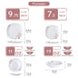 30/24/20 Pcs Porcelain Dinnerware Set, Pink Floral
