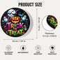 1 Piece Halloween Home Decoration, Aluminum Sign 7.87inch Square Metal Sign With Pumpkin, Ghost, And Witch Hat