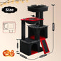 Large Cat Tree for Indoor Cats, Multi-Level Tower with Spacious Condos, Sisal Scratching Pad