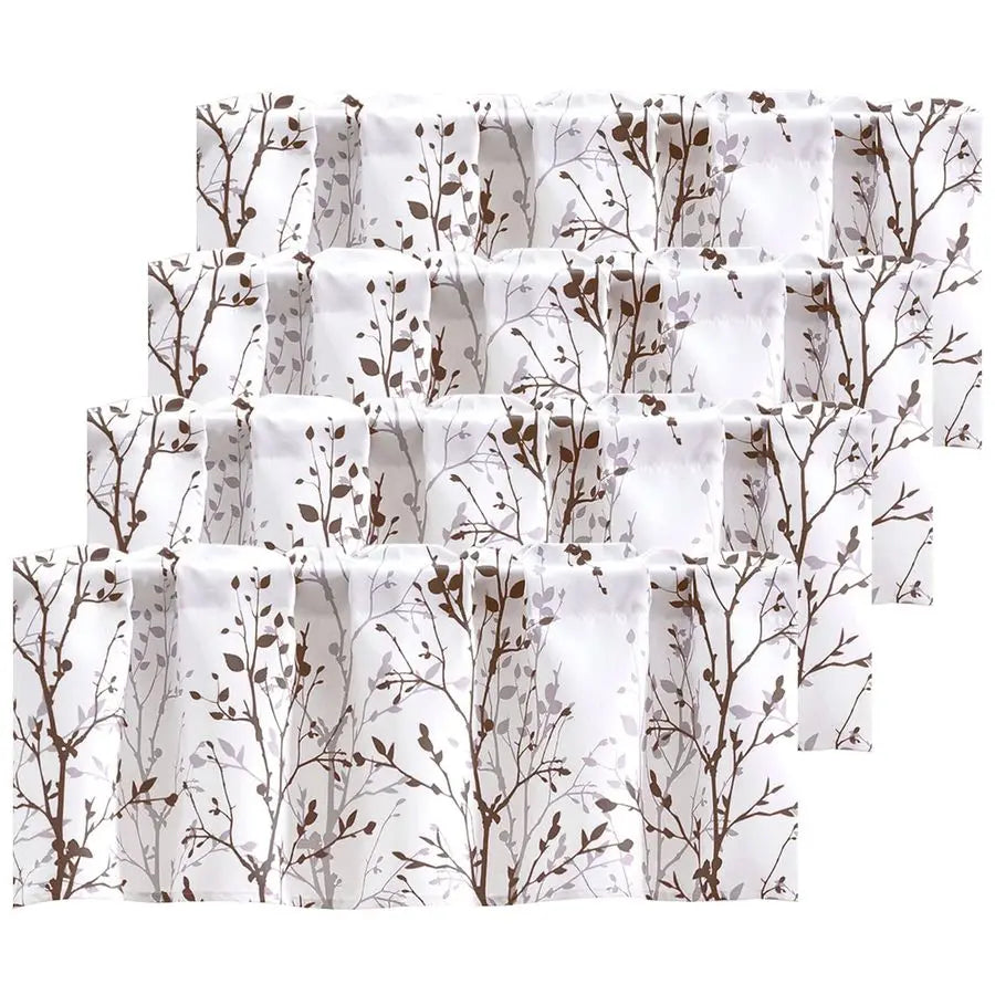 Branch Printed Curtain Valance, 18 Inches long