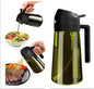 Premium Dark Glass Olive Oil Dispenser, 2 In 1 Cooking Oil Spray Bottle Mister