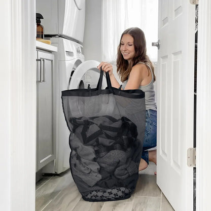 100L Rolling Laundry Basket with Wheels and Lid, with Removable Wash Bag