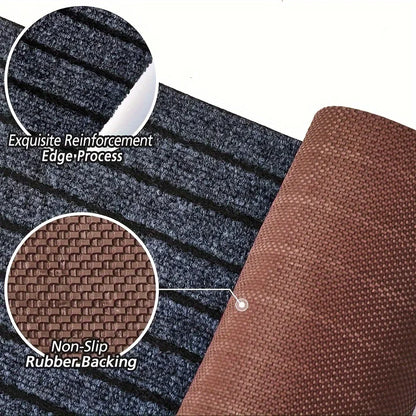 1pc (1800G/Square Meter) Runner with Rubber Backing, Non-Slip, Washable, Indoor And Outdoor