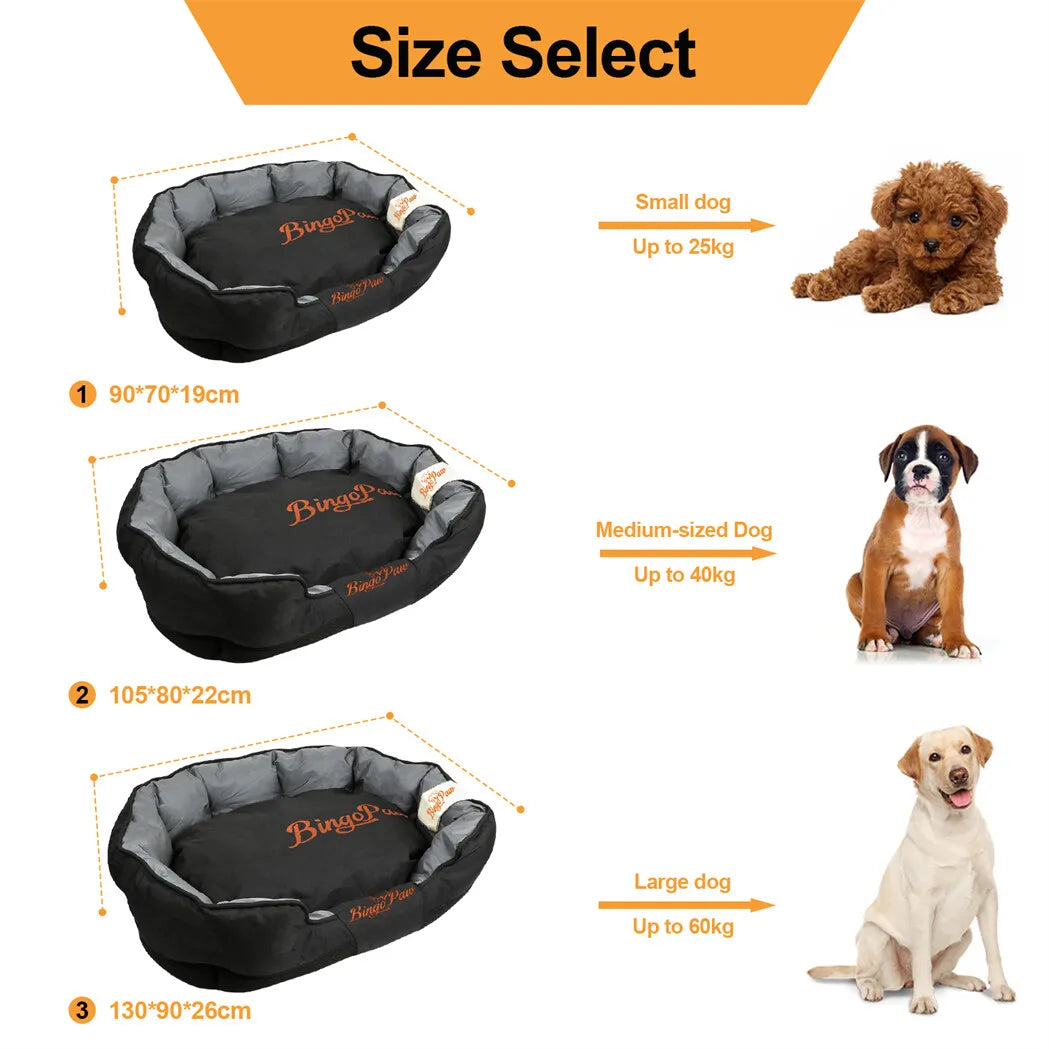 XXL XL Large Orthopedic Sofa Dog Bed, Waterproof, Washable Removable Cushion