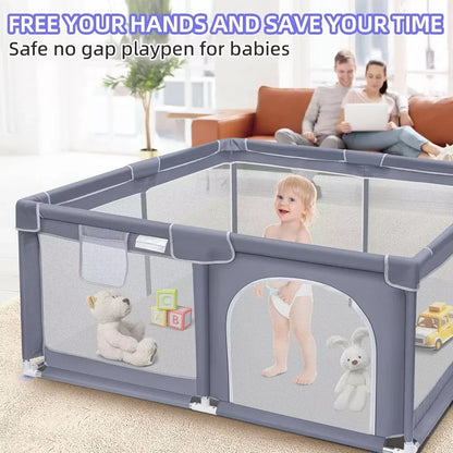 Foldable Baby Playpen for Indoor/Outdoor Safety