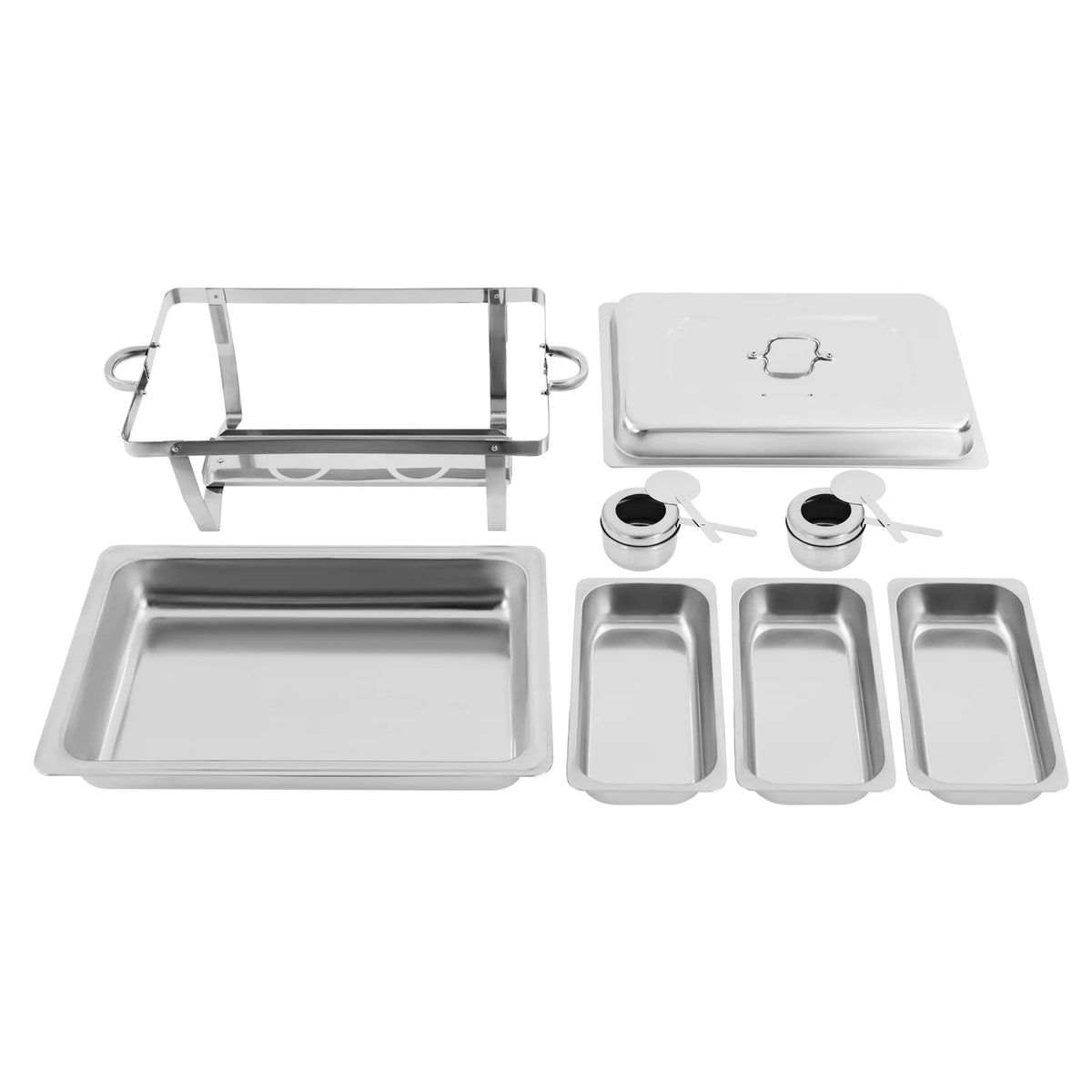 Stainless Steel Chafing Dish Buffet Set, Rectangular Catering Chafer