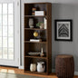 Mainstays 5-Shelf Bookcase with Adjustable Shelves, White