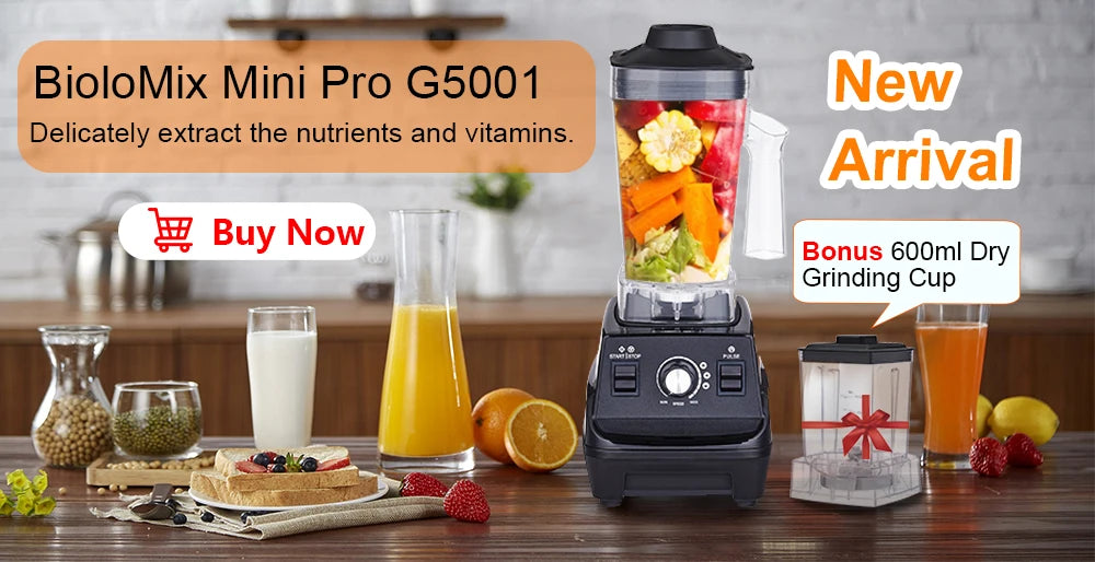 BPA Free 3HP 2200W Heavy Duty Grade Blender, High Power Food Processor