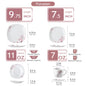 30/24/20 Pcs Porcelain Dinnerware Set, Pink Floral