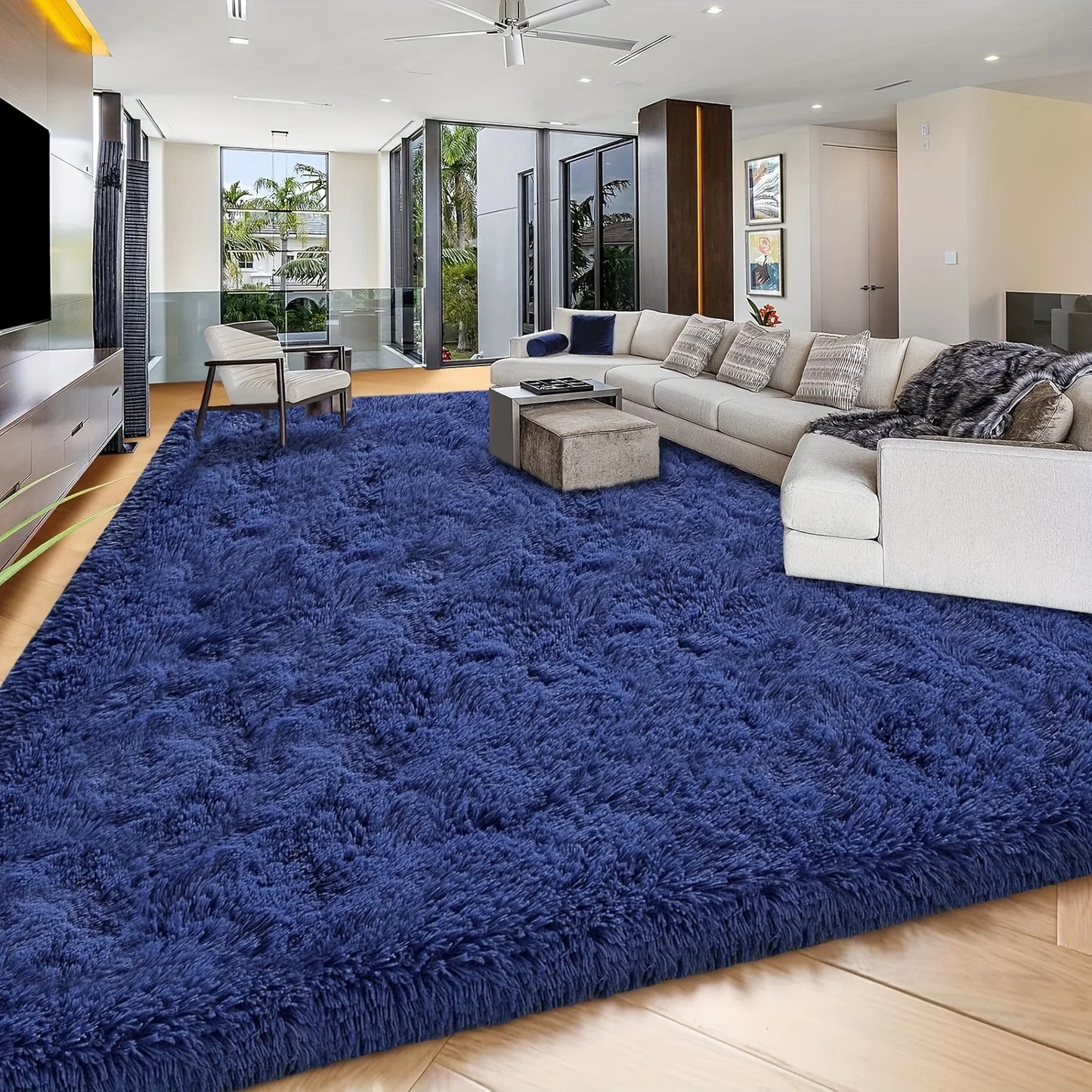 1pc Super Large Luxury, Modern, Machine Washable 8X10 Feet Area Rug for Living Room, Bedroom