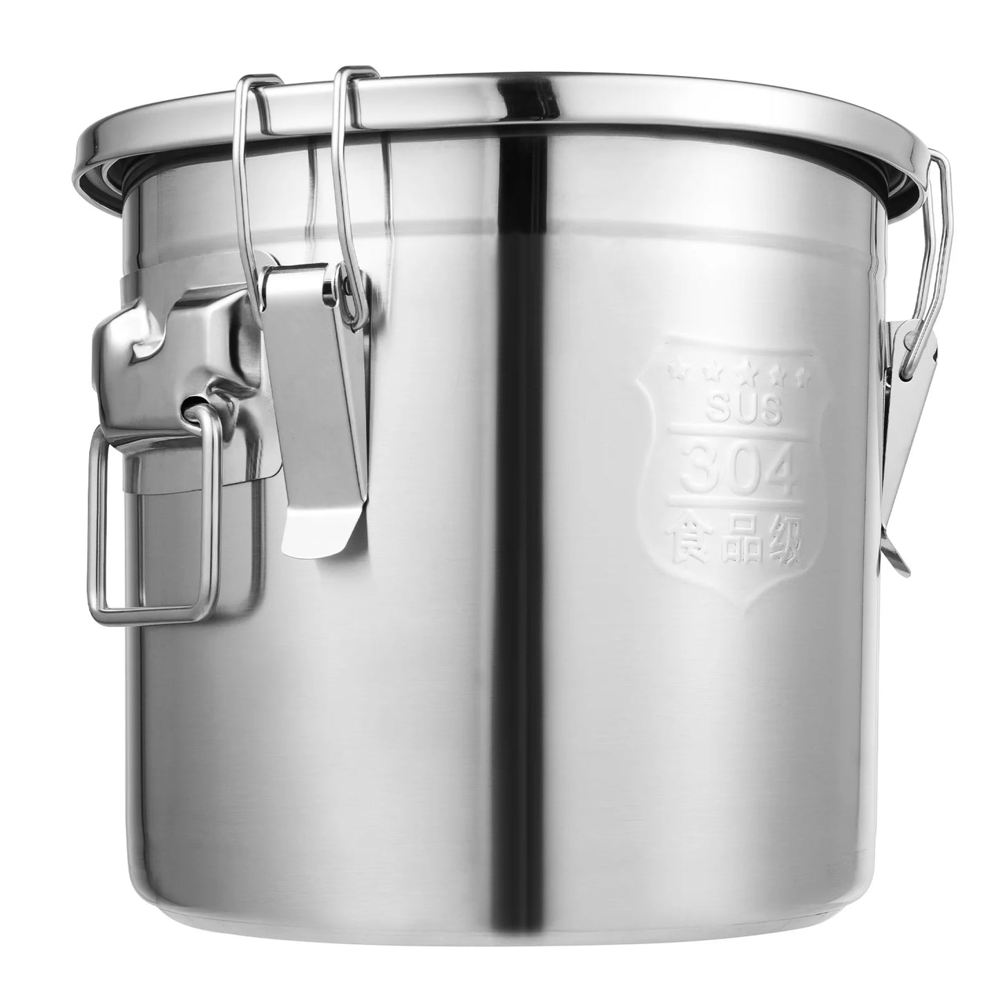 12L 304 Stainless Steel Kitchen Container for Rice, Oil, Airtight Durable, Corrosion Resistant